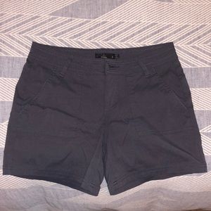 Prana Olivia Size 4 charcoal colored shorts